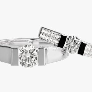 Silver Ceci Solitaire Jewellery Set